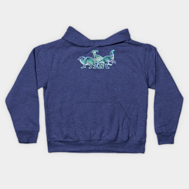 parasaurolophus paradise : Kids Hoodie by sniperdusk